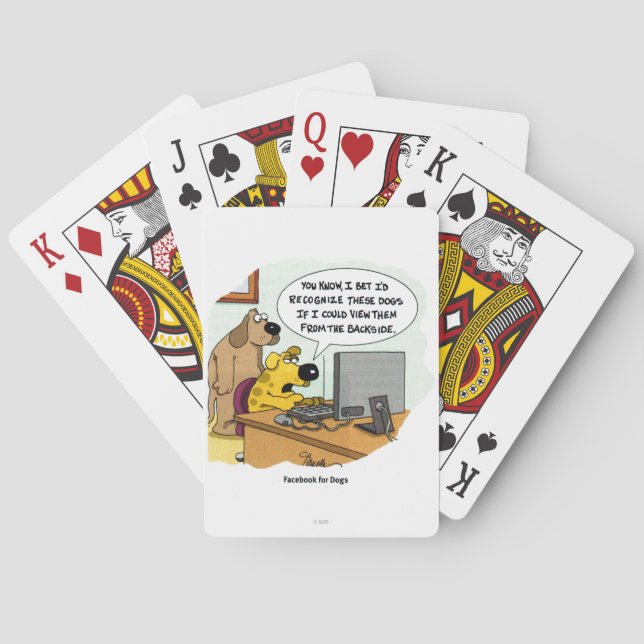 Facebook für Hunde Spielkarten (Rückseite)