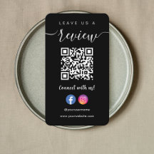 Facebook Instagram Qr Code Verlasse uns einen schw