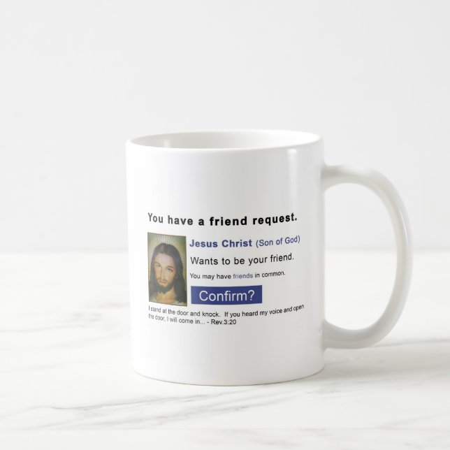 Facebook-Jesus Tasse (Rechts)