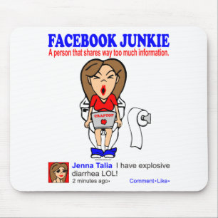 FACEBOOK JUNKIE MOUSEPAD