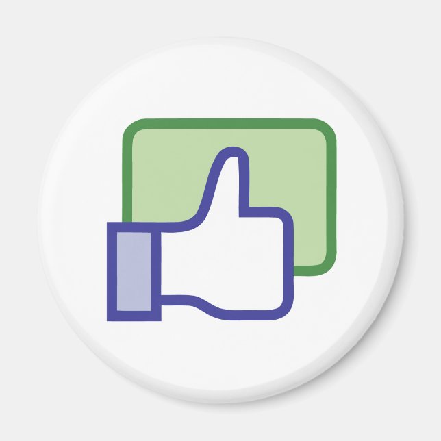 Facebook Like Button Magnet (Vorne)