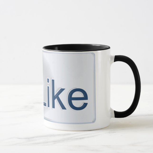 Facebook mögen Knopf-Tasse Tasse (Rechts)