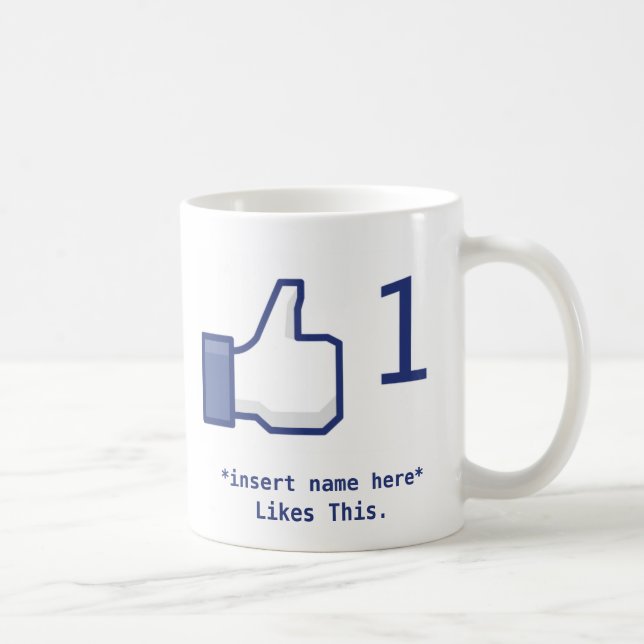 Facebook mögen Tasse (Rechts)