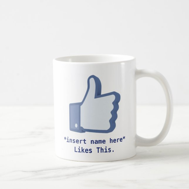Facebook mögen Tasse (Rechts)