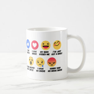 Facebook Reaktions-Vogelliebhaber Tasse