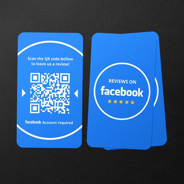 Facebook-Reviews bewerten 5-Sterne-QR-Code Visitenkarte (Von Creator hochgeladen)