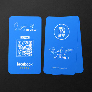Facebook Reviews QR Code Business Review Link Visitenkarte