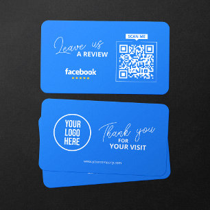 Facebook Reviews QR Code Business Review Link Visitenkarte