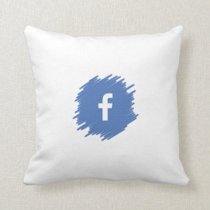 Facebook Social Media Icon Kissen