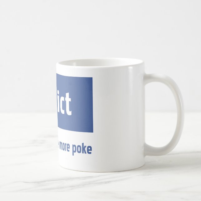 Facebook Süchtiger Kaffeetasse (Rechts)