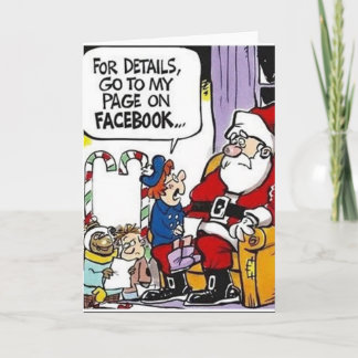 Facebook-Weihnachtsliste Feiertagskarte