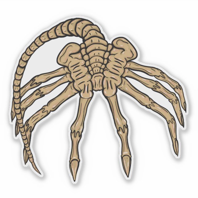 Facehugger-Aufkleber Aufkleber (Vorderseite)