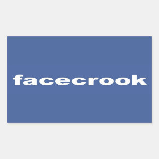 Facekrook Rechteckiger Aufkleber