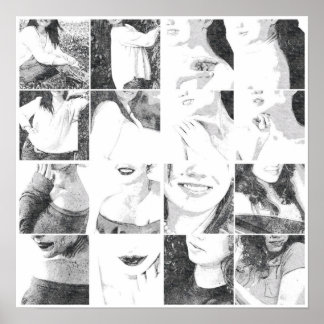 Faceless Collage Poster