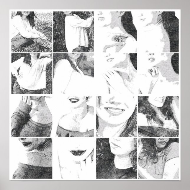 Faceless Collage Poster (Vorne)