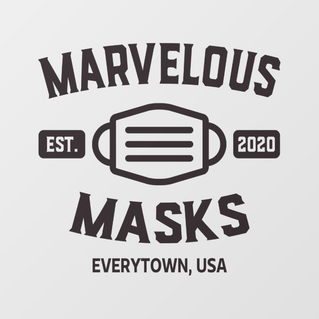 Facemask Advocacy Awareness Fensteraufkleber (Blatt)