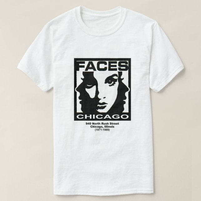 Faces, Chicago, Illinois T-Shirt (Design vorne)