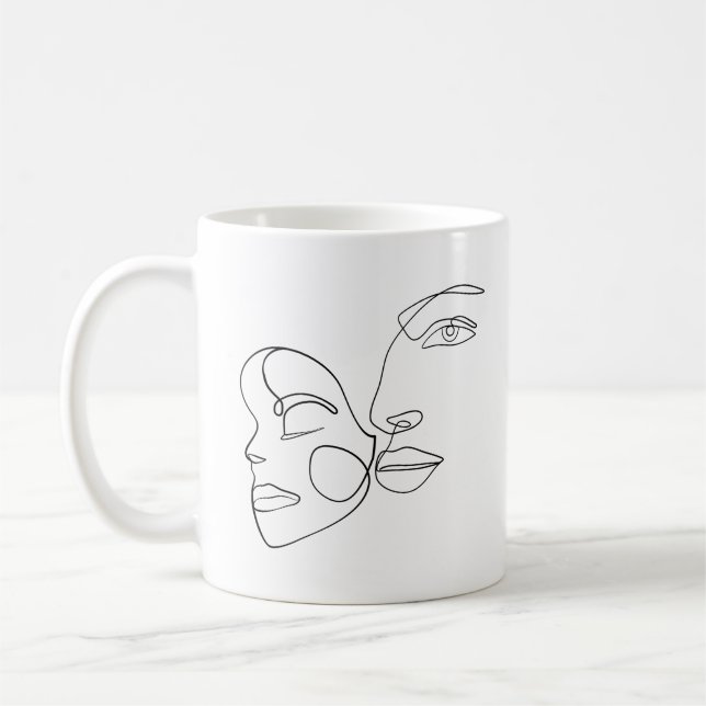 Faces-T - Shirt Kaffeetasse (Links)