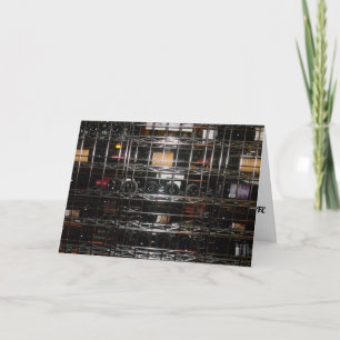 "FACES Wine Rack" Geburtstagskarte Karte