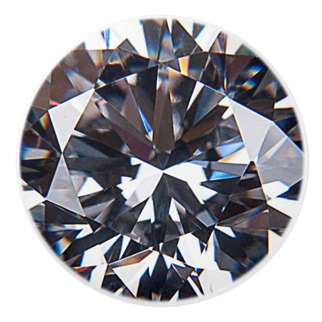 Faceted Elegance Diamond Image Keramikknauf (Vorderseite)
