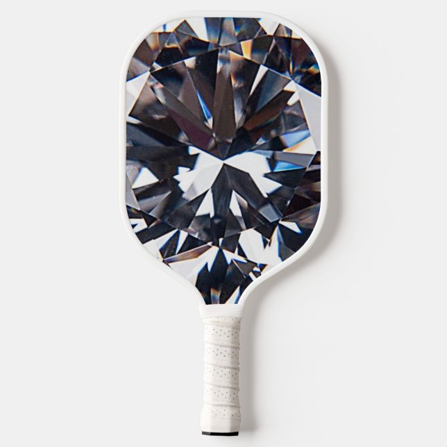 Faceted Elegance Diamond Image Pickleball Schläger (Rückseite)