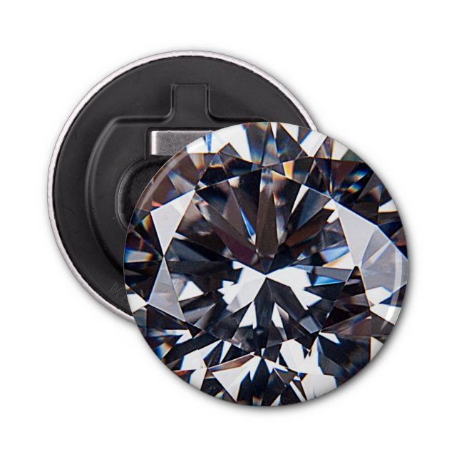 Faceted Elegant Diamond Gem Image Flaschenöffner (Vorderseite)