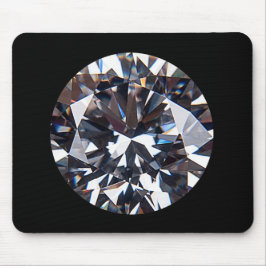 Faceted Elegant Diamond Gem Image Mousepad