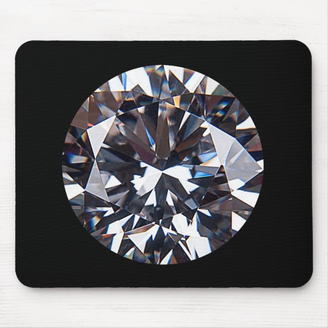 Faceted Elegant Diamond Gem Image Mousepad (Vorne)