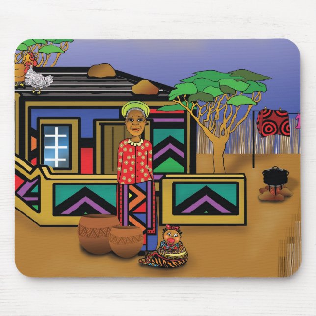 Facetten von Afrika Mousepad (Vorne)