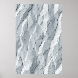 Facettenreiche zerknitterte Oberfläche: Abstrakte Poster