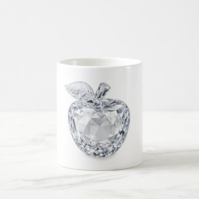 Facettenreiches Kristallapfel-Mug Kaffeetasse (Mittel)