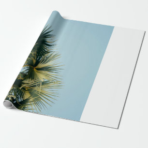 Fächerpalme unter blauem Himmel Geschenkpapier