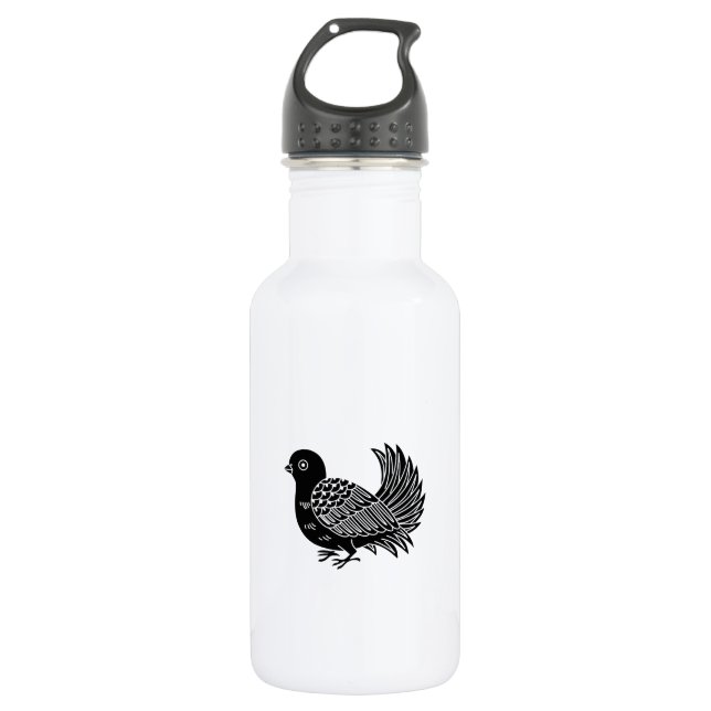 Fächerschwanz Trinkflasche (Vorderseite)