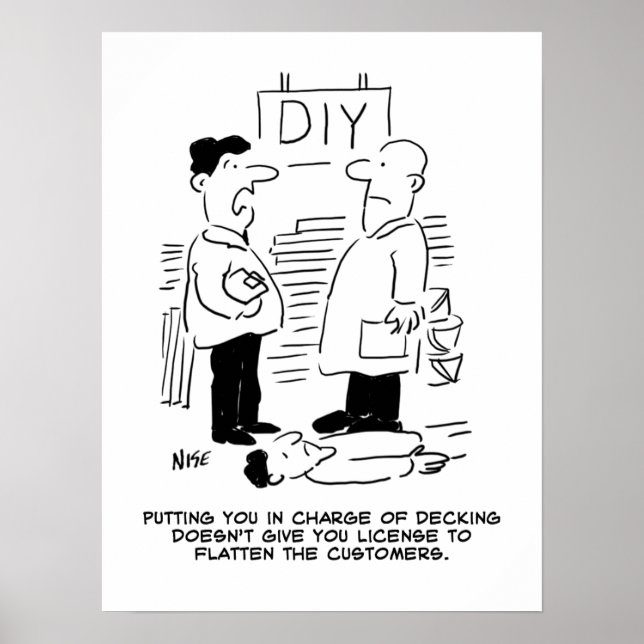 Fachhändler und Shopmanager für Superstore Poster (Vorne)