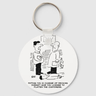 Fachhändler und Shopmanager für Superstore Schlüsselanhänger