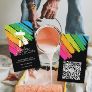 Fachmann für Maler- und Tapezierarbeiten Visitenkarte