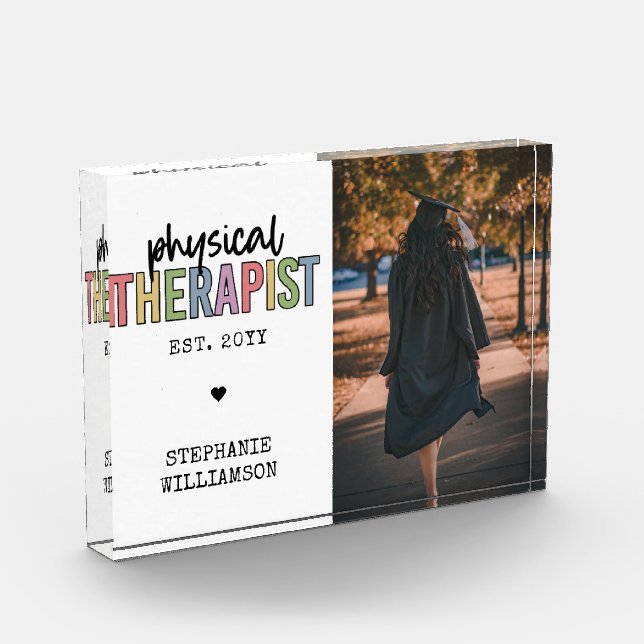 Fachmediziner PT Abschluss Geschenke Fotoblock (Links)