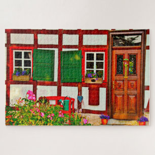 Fachwerkhaus Deutschland. Jigsaw Puzzle