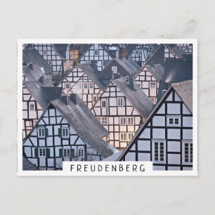 Fachwerkhäuser in Freudenberg Postkarte