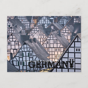 Fachwerkhäuser in Freudenberg Postkarte