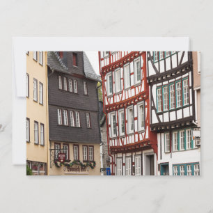 Fachwerkstadtgebäude Dankeskarte