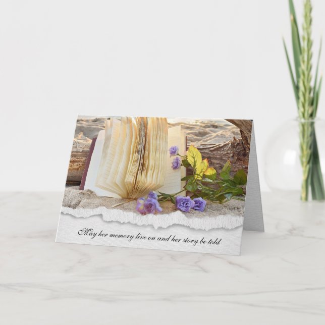 Fachzeitschrift für Strand und Beileid Karte (Vorderseite)