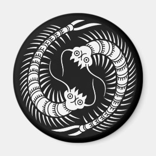 Facing Centipedes Kreis Magnet