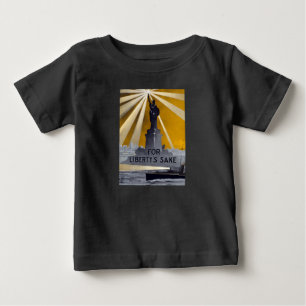 Fackel der Freiheitsstatue und US Navy im Zweiten  Baby T-shirt