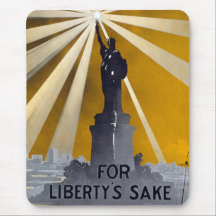 Fackel der Freiheitsstatue & US Navy Zweiter Weltk Mousepad