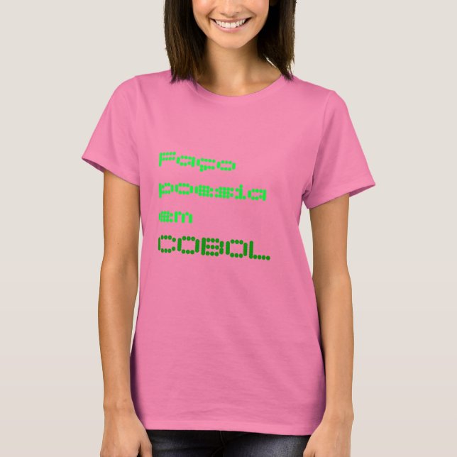 Faço poesia em COBOL T-Shirt (Vorderseite)