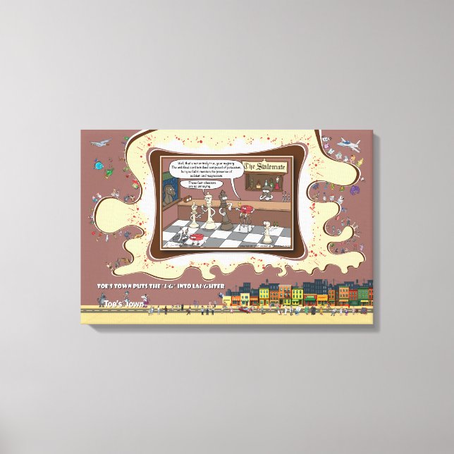 Fact Checkers | Absurd Wordplay Humor 24x16 Leinwanddruck (Vorderseite)