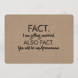 FACT TRAUZEUGE TRAUZEUGE Funny Vorschlag Einladung