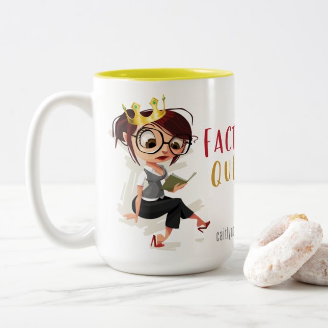 Factor Queen 15oz Tasse (Mit Donut)