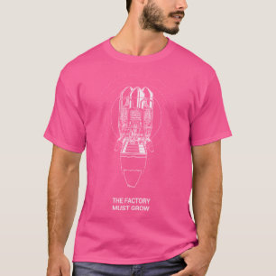 Factorio Rakete mit der Fabrik muss Meme wachsen T-Shirt